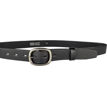 Opasek PENNY BELTS Kožený opasek 30-192-63 černý - 105 cm