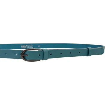 Opasek PENNY BELTS Kožený opasek 20-205-57 modrý - 90 cm