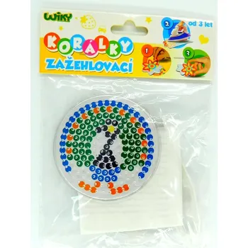 Dětské navlékací korálky Korálky zažehlovací set Kruh páv