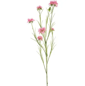 umělá květina umělé květiny, Chrpa - Centaurea 'James' růžová V90 cm