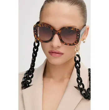 Sluneční brýle Sluneční brýle Carolina Herrera dámské, hnědá barva, HER 0254/S HER.0254/S 88X, vel. 53