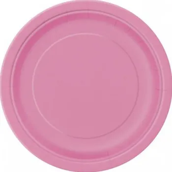 Talíř Talířky papírové EKO - Růžové 23cm, 8ks