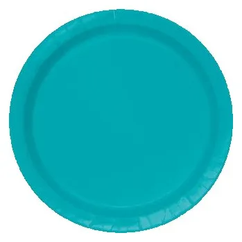 Talíř Talířky papírové EKO - Karibská modrá 23cm, 8ks