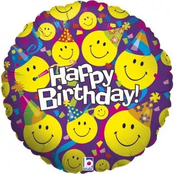 Balónek Kruh - Úsměv HB 18"/45cm fóliový balónek nafukovací