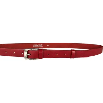 Opasek PENNY BELTS Kožený opasek 172-93 červený - 95 cm