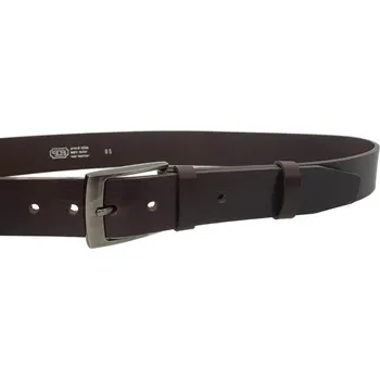 Opasek PENNY BELTS Pánský kožený opasek EXKLUZIV 34-V1-40 hnědý - 105 cm