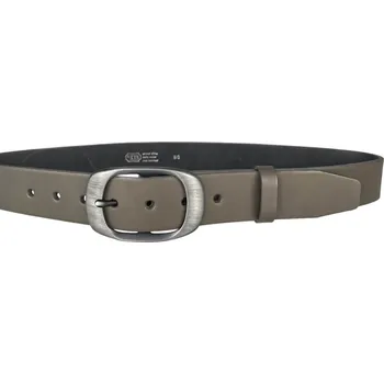 Opasek PENNY BELTS Kožený opasek 7250 šedý - 110 cm