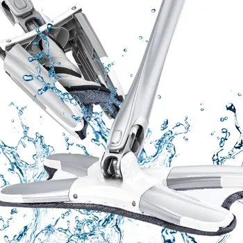 PLOCHÝ MOP NA PODLAHU TYPU X OTOČNÝ 360° S ŽDÍMACÍM MECHANISMEM