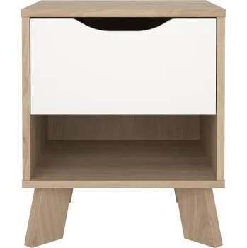 Noční stolek TVI Noční stolek Ikast 86704 jackson hickory/bílá
