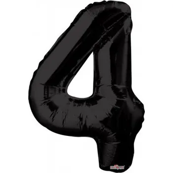 Balónek Číslice 34"/86cm černá 4