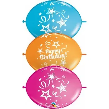 LINK Happy Birthday 12"/30cm (10ks) Qualatex balónky
