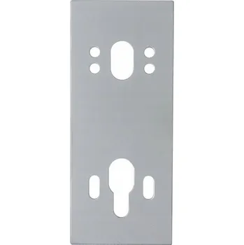 Dveřní kování Interiérová klika Domino Dlouhá, Štítek s otvorem pro klíč, Rozeta pro vložku