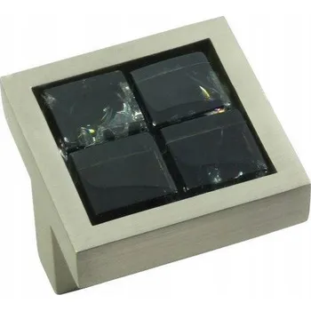 Nábytkové kování Nábytková Úchytka Knopka SATÉN ČERNÁ