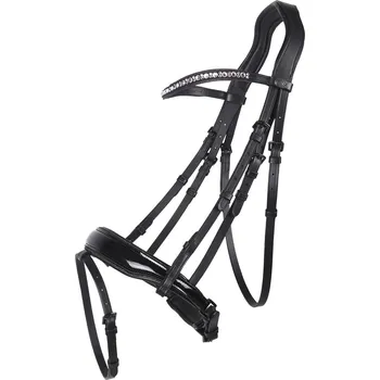 Vybavení pro koně QHP Uzdečka Orlando QHP, černá FULL