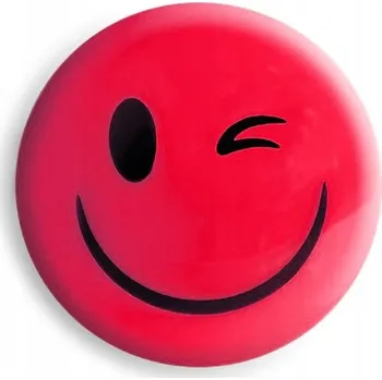 SMAJLÍCI MAGNETY na tabule 2cm červené 8 KUSŮ Tetis KULATÉ MAGNETY barevné