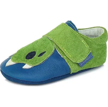 Capáčky D.D.Step chlapecké botičky pro miminka K1596-206 modrá/zelená S