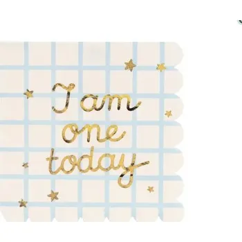 Papírový ubrousek Ubrousky papírové "I am one today" Teddy Bear 33x33cm, 20ks
