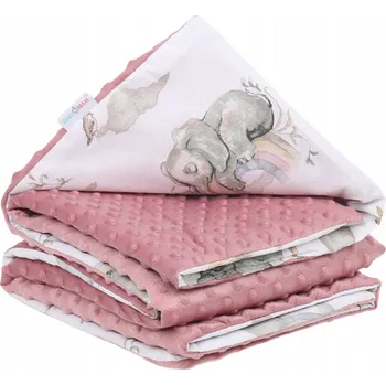 Dětská deka BABYMAM OBOUSTRANNÁ DEKA MINKY BAVLNA 75x100 CM