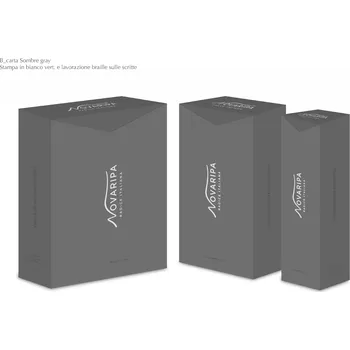 Dárkový potravinový koš Dárkový box šedivý, veliký, logo Novaripa