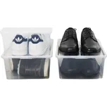 Plast team Sada 3ks úložných boxů na boty s víkem, na pánské KEN 10l - 26 x 39 x 13,5 cm