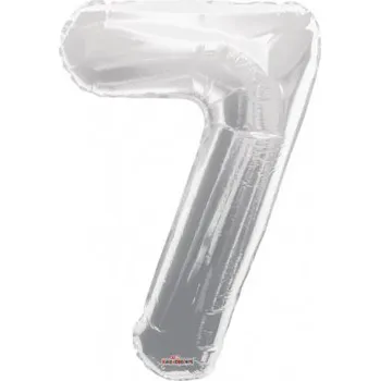Balónek Číslice 34"/86cm stříbrná 7