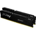 Kingston FURY Beast Black DDR5 64GB 6000MT/s CL30 DIMM (2x32GB) EXPO/XMP (KF560C30BBEK2-64) Černá
