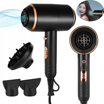 Fén IONTOVÝ FÉN NA VLASY KADEŘNICKÝ S DIFUZÉREM A STYLINGOVOU TRYSKOU 4000 W