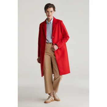 Dámský kabát KABÁT GANT CLASSIC TAILORED WOOL COAT RUBY RED