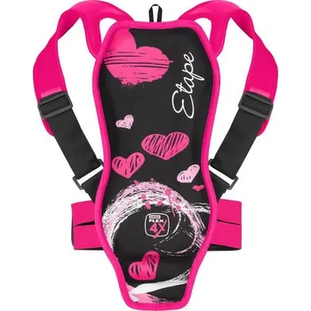 Chránič těla a ramene Dětský páteřák/chránič páteře Etape Backbone černá/růžová 2395312 25/26 116/134