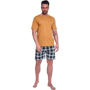 Pánské pyžamo CORNETTE 326/183 NATURE 3 medová barva XL 0