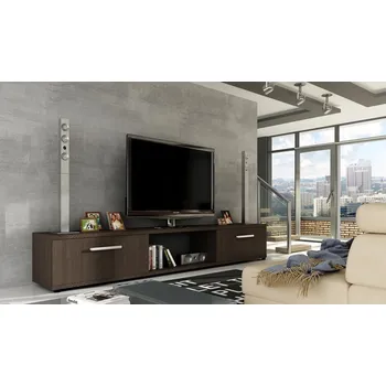 Televizní stolek FALCO Televizní stolek Malton Mat čokoládová