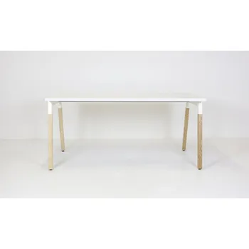 Psací stůl MDD Stůl kancelářský MDD-OGI W, 160x80, bílá/dřevo