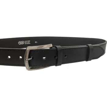 Opasek PENNY BELTS Kožený opasek 36-1-60 černý - 105 cm