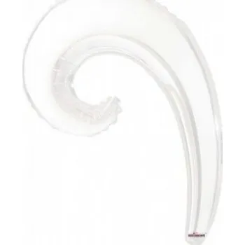 Balónek Kudrlina VLNA bílá 14"/35cm fóliový balónek