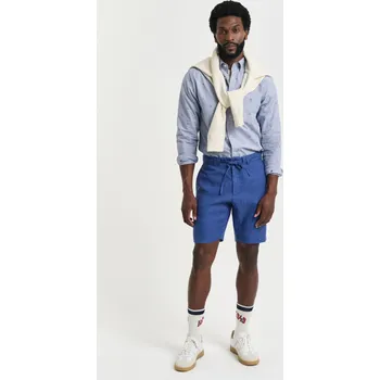 Pánské kraťasy ŠORTKY GANT RELAXED LINEN DS SHORTS RICH BLUE