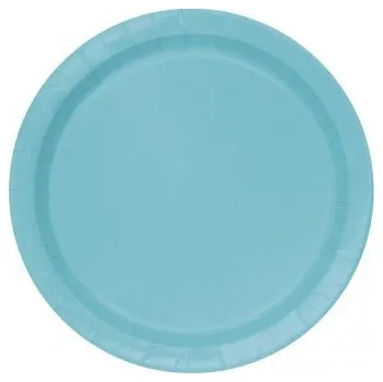 Talíř Talířky papírové EKO - modrozelené 23cm/8ks
