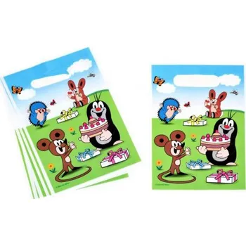 Karnevalový doplněk Pytlíky - Krtek a kamarádi 6 ks, 23x16 cm