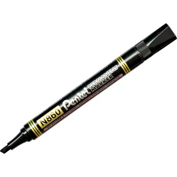 Permanentní popisovač seříznutý hrot Pentel N860 černý