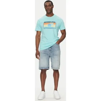 Pánské tričko Quiksilver T-Shirt EQYZT08065 Tyrkysová Regular Fit L