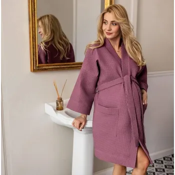 Dámský župan EEVI Dámský župan vínový - M