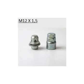 Matice na kolo Pojistné kolové matice M-BLOCKY AMSY M12x1,50 zavřená, plochá s podložkou