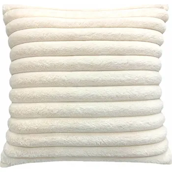 Povlak na polštářek POVLEČENÍ NA POLŠTÁŘ 45x45 MĚKKÉ DEKORAČNÍ KOŽEŠINA KRÁLIČÍ KOŽEŠINY KRÉMOVÉ