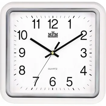 Hodiny Nástěnné hodiny MPM Quality bílé 30 cm