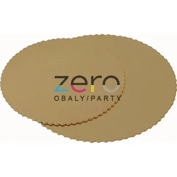 Jednorázové nádobí Podložka ozdobná lepenková pr. 30 cm - zlatá