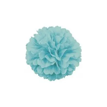 Pom pom - sv. modrý dekorační závěsný 41cm