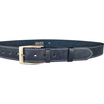 Opasek PENNY BELTS Kožený opasek 504-1-59 modrý - 85 cm