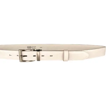 Opasek PENNY BELTS Kožený opasek 30-020-4-00 bílý - 100 cm