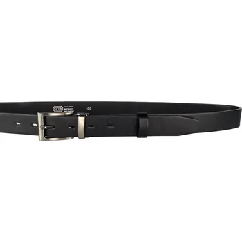 Opasek PENNY BELTS Kožený opasek 30-100-4-60 černý - 90 cm
