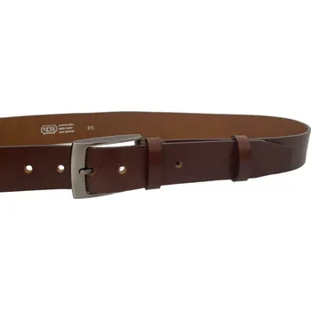 Opasek PENNY BELTS Pánský kožený opasek EXKLUZIV 34-V1-48 hnědý - 100 cm