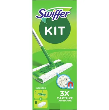 mop SWIFFER KIT MOP NA PODLAHY 1KS + 8 SUCÝCH UBROUSKŮ
